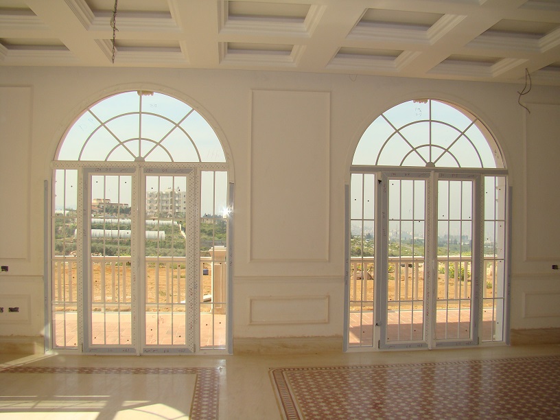 Inside view Tryba door system with arches